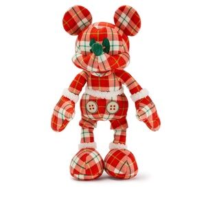 Plaid Mickey Mouse 2025 Disney Store Exclusive VISA Cardholder Holiday Plush